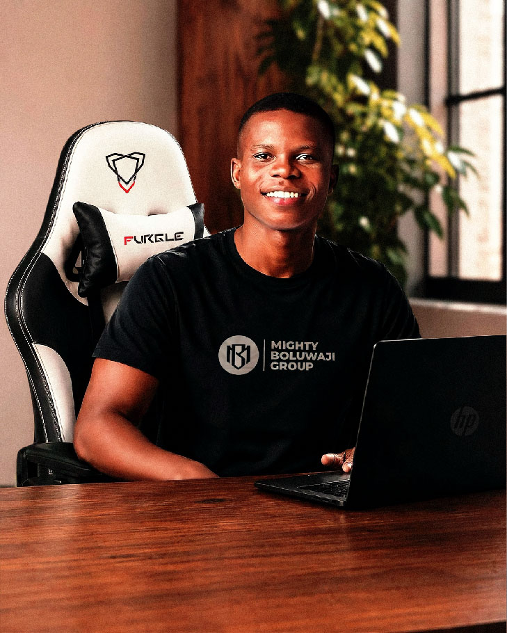 Mighty Boluwaji Olowokere, Founder and Creative Director of ABMIGHT Creative Agency